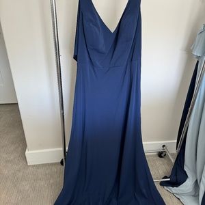 Jenny Yoo Navy Bridesmaid Dress, Backless
